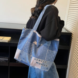 New Autumn Winter Vintage Printed Single‑Shoulder Bag, Fashion Casual Large Capacity Women Daily Handbag