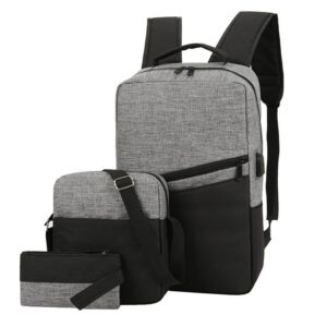 Women’s Bags New Schoolbag Business Computer Three Piece Set Casual Lightweight Large Capacity Backpack