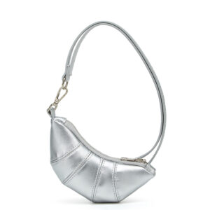 Niche Design Textured Soft Leather Mini Croissant Bag Exquisite Handheld Lanyard Coin Purse