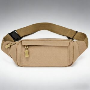 Lightweight Simple Nylon Fanny Pack Adjustable Waist Crossbody Belt Bag Men Women