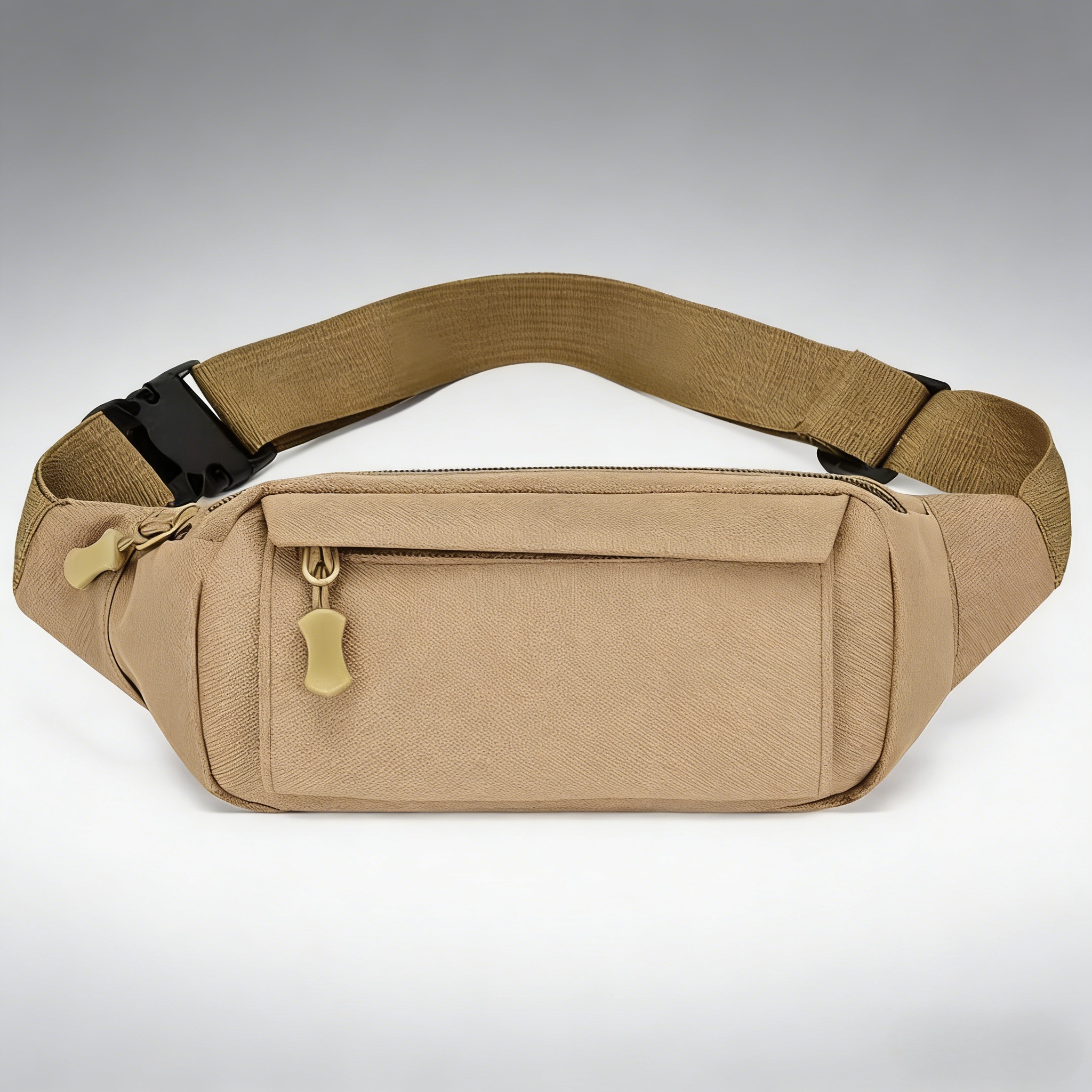 Lightweight Simple Nylon Fanny Pack Adjustable Waist Crossbody Belt Bag Men Women - Image 2