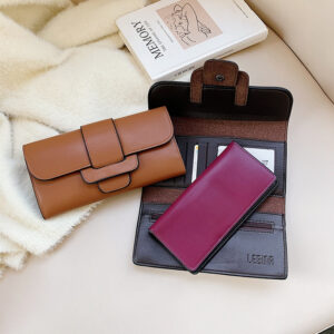 Long wallet women 2026 new ins niche commuting simple versatile fashion large capacity multi card clutch bag
