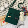 Dark Green Blush Bear Pendant