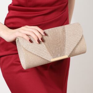 Sparkling Envelope Evening Bag Women’s Prom Handbag With Detachable Chain For Weddings And Parties