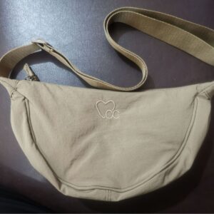 Embroidered Dumpling Bag Crossbody Small Exquisite Shoulder Simple Fashion Sweet Heart-shaped Trendy Cool Girl