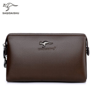 Bags Saqi Kangaroo Men’s Long Wallet Casual Business Multi Function Mobile Phone Large Capacity Clutch Bag