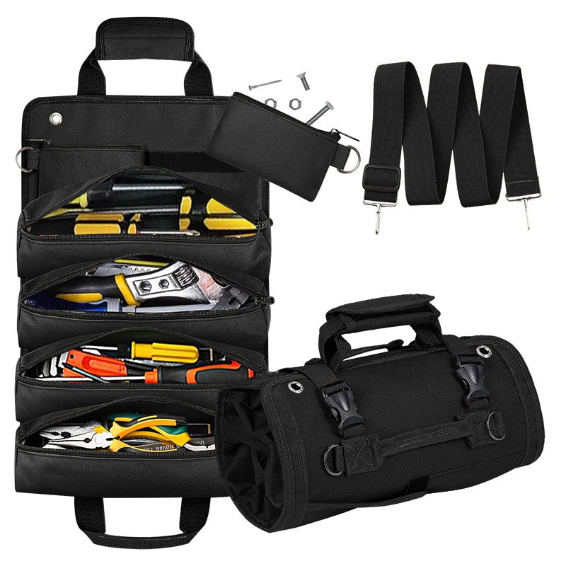 Functional Bags Roll Up Electrician Car Hanging Storage Vehicle Hardware Tool Bag - Image 6