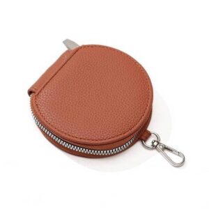 Women’s Cute INS Korean Version Purse Storage Coin Key Ring Buckle Small Round Bag Simple Fashion Card Holder