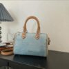 Blue with brown without
