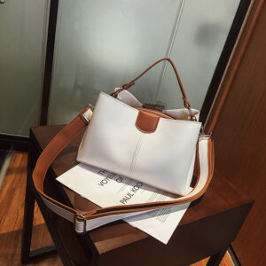2019 New Autumn Winter Fashion Color-Block Tote Women’s Handbag Versatile Shoulder Crossbody Bag