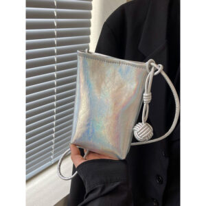 High-End Silver Mini For Women 2026 New Trend Summer Versatile Chain Shoulder Crossbody Phone Bag