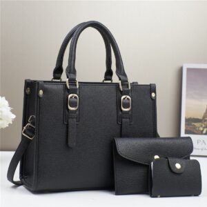 Mother And Child Three Piece Textured Handbag Fashion Shoulder Women’s Bag Quality Bags