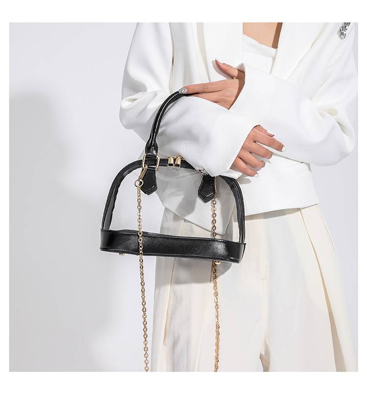 Transparent Jelly Fashion 2026 New Handbag Women's Chain Shoulder Crossbody Bag - Image 10