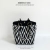 Black and white wave pattern