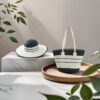 2)Hat bag set navy blue with
