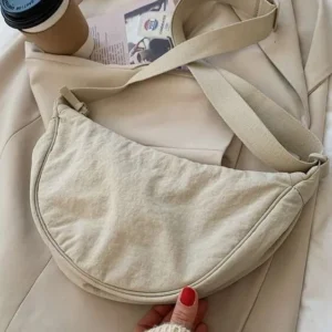 New Women’s Crossbody Fashion Casual Nylon Dumpling Versatile Shoulder Trendy Lightweight Small Cloth Bag