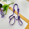 Purple shoulder strap