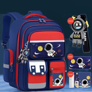 Astronaut Style Children’s Backpack For Boys Grade 1-6 New Design To Reduce Burden And Protect Spine