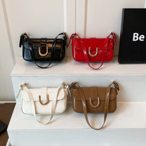 Underarm For Women 2026 New Fashion Stylish Horsebit Shoulder Bag Casual Simple Commuter Handbag