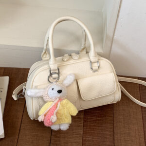 Korean-style Niche Underarm Boston 2026 Summer New Model, Simple Handbag, Bowling Bag, Large-capacity Shoulder Bag