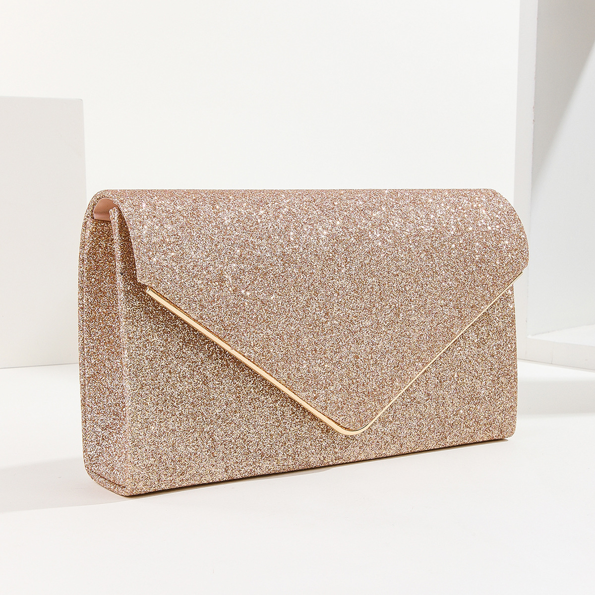 New Shiny Metal 70% Off Clutch Shoulder Crossbody Dress Evening Bag - Image 8