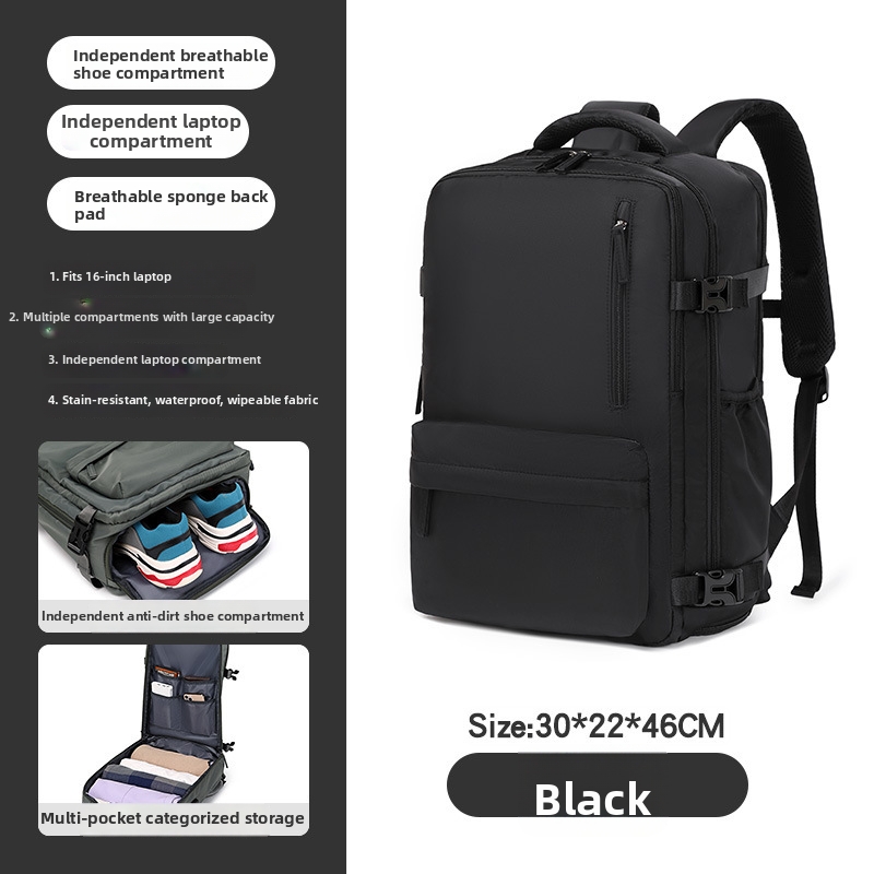 Men's And Women's Lightweight Large Capacity Backpack Short-distance Travel Bag - Image 3