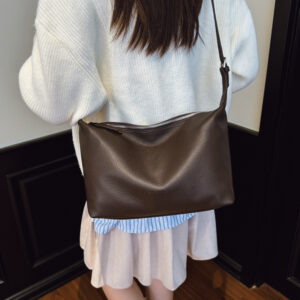 Light Luxury Soft Leather Single Shoulder Tote For Women 2026 New Niche Versatile Dumpling High-End Commuter Crossbody