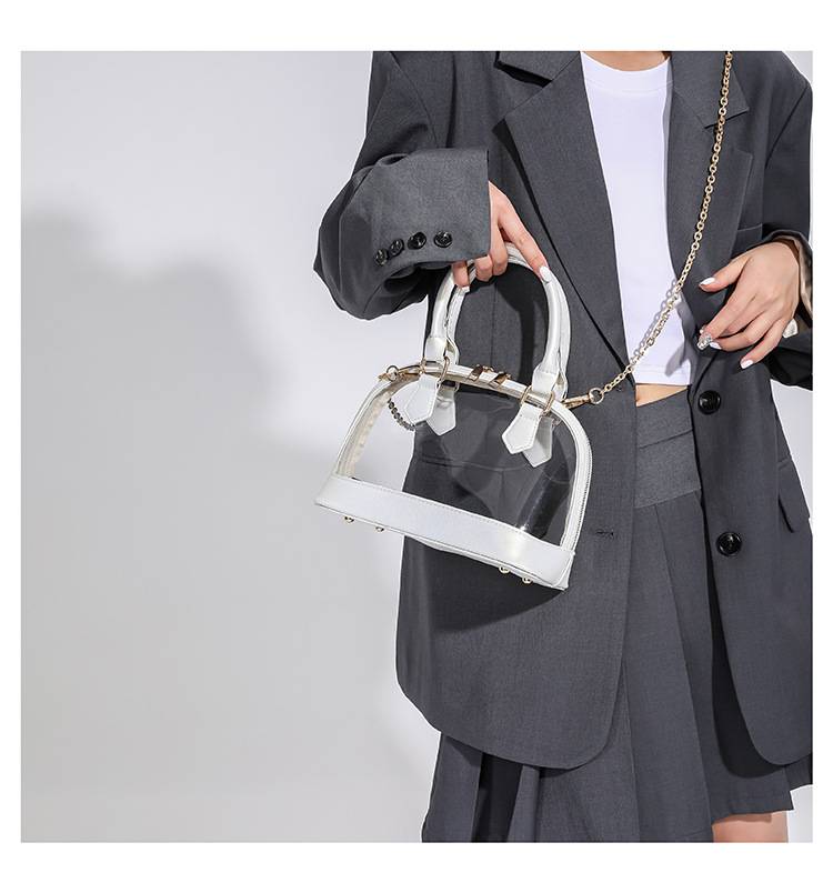 Transparent Jelly Fashion 2026 New Handbag Women's Chain Shoulder Crossbody Bag - Image 8
