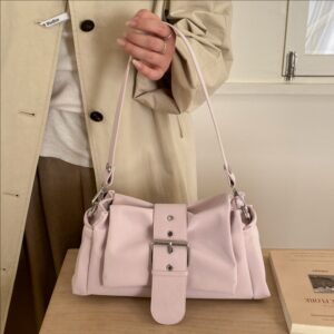 Korean-style And Stylish Shoulder Bag, 2026 Spring-summer New Model, Solid Color Simple Handbag, Lightweight Everyday