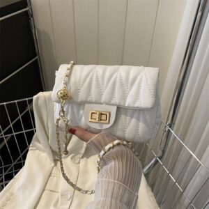 Versatile Ins Style Crossbody For Women 2026 New Trend Summer Fashion Quilted Chain Embroidered Shoulder Small Square