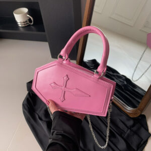 Bags Sweet Cool Hot Girl Chain Autumn New Handbag Personality Coffin Shoulder Messenger Women’s Bag