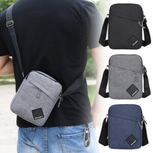 2026 New Men’s Crossbody Shoulder Korean Style Casual Waterproof Nylon Travel Business Sling Small Bag