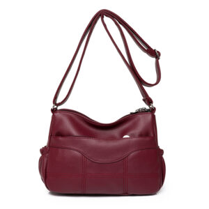 Middle-aged woman with one shoulder messenger women casual large-capacity soft leather mother bag