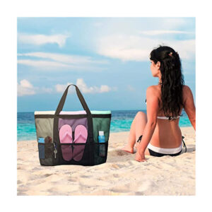 Large Capacity Toy Mesh Swimming Multifunctional Travel Handheld Single Shoulder Beach Swimsuit Storage Bag