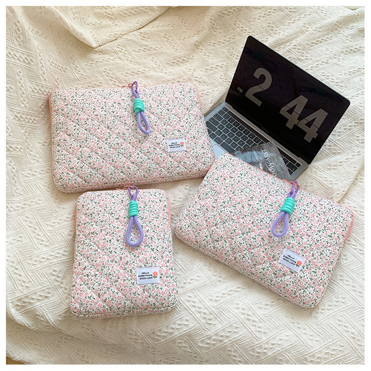 Laptop Handheld Computer Women 11 13 15 Inch Inner Sleeve Floral Ipad Storage Bag - Image 6