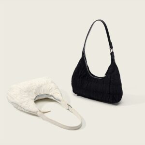 Cream Puff Girl’s Cloud Bag, New 2026 Model, Pleated Niche Summer High-quality Texture Underarm Bag For Women