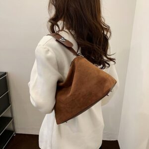Autumn And Winter Trend Niche Single Shoulder Armpit Pillow Korean Version Frosted Large For Women 2026 New Fashionable
