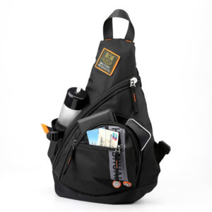 New Multi-functional Leisure Chest Waterproof Nylon Shoulder Crossbody Bag, Outdoor Cycling Backpack, Large Capacity