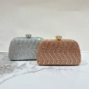 Double-Sided Sparkling Evening Fashion Inlaid Diamond Handbag Socialite Banquet Dress Bag Versatile