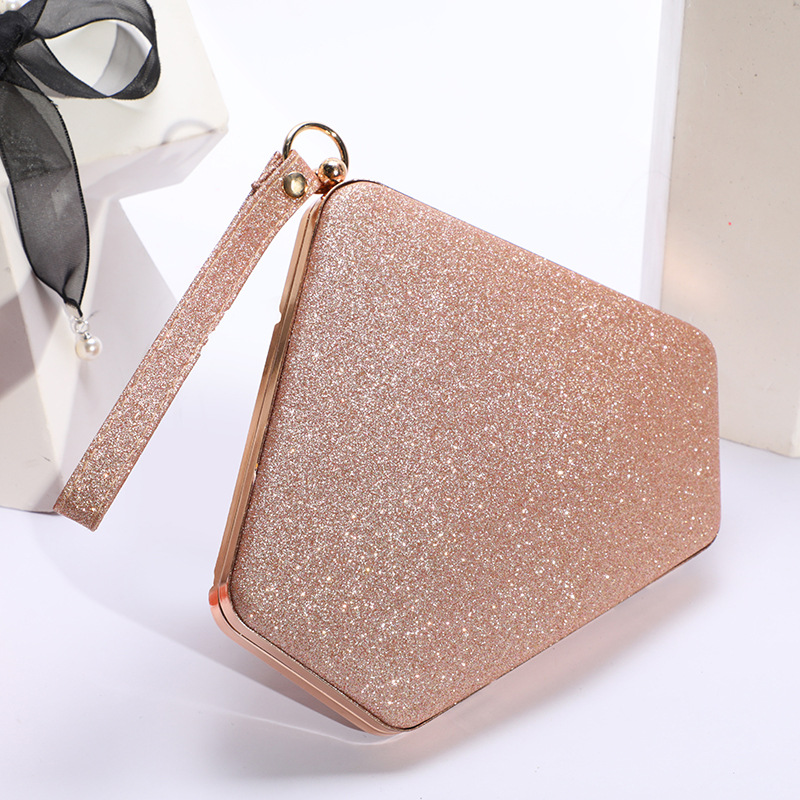 New Fashion Ladies Handbag Shoulder Reflective Sequins Evening Wedding Makeup Bag - Image 6