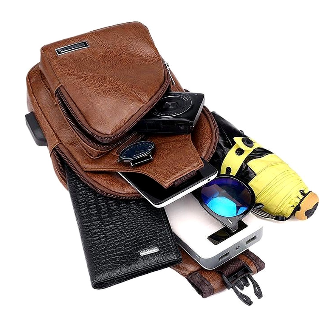 New Breast Shoulder Men's Messenger Waist Bag Multifunctional Outdoor Small Backpack - Image 4