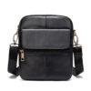 Black oily leather