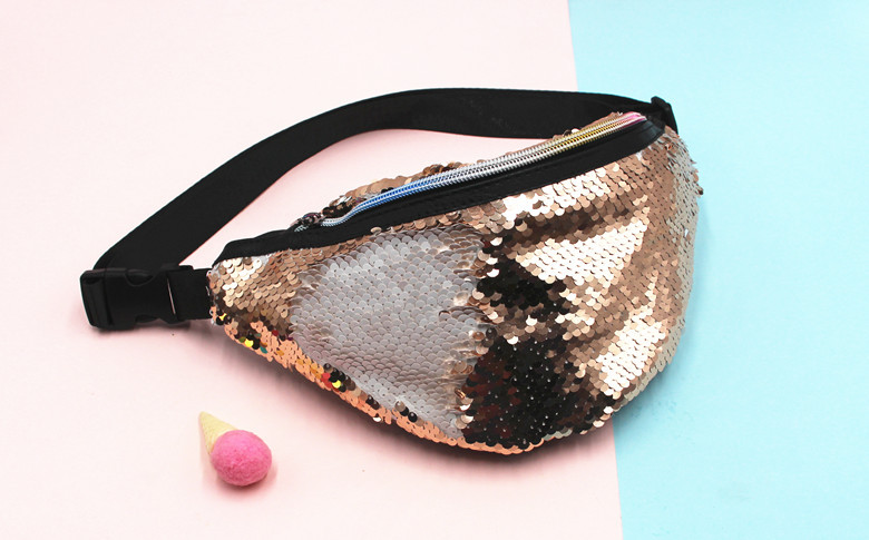 New Women's Mermaid Waist Fashion Sports Shoulder Crossbody Sequin Bag For Women - Image 9
