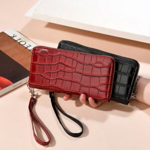 Wholesale Manufacturer Women’s Long 2026 New Fashion Crocodile Pattern Multi-card Slot Wallet Trendy Clutch