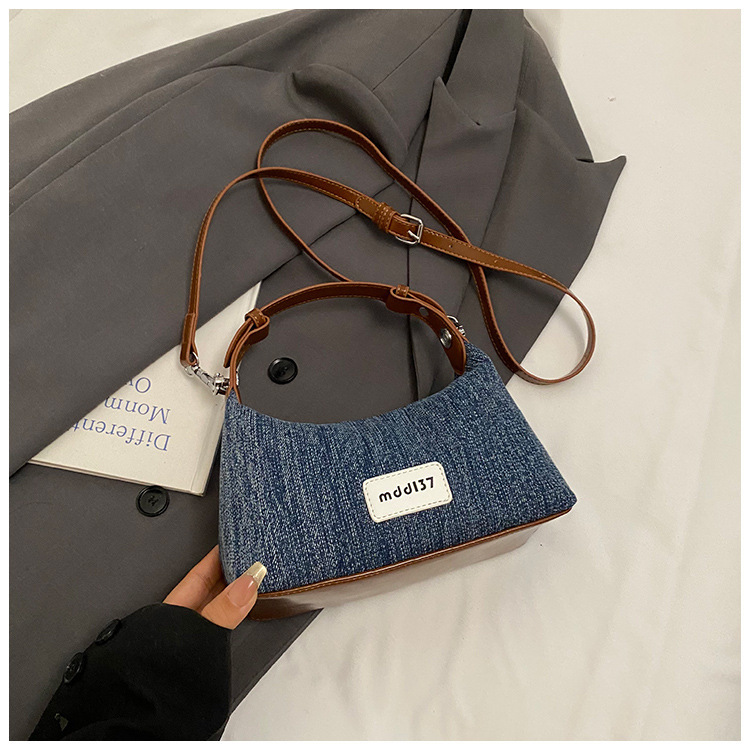 Korean Style Denim Dumpling Casual Shoulder Crossbody Bag for Women Trendy 2026 New - Image 8