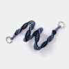 Dark blue with gray and silver