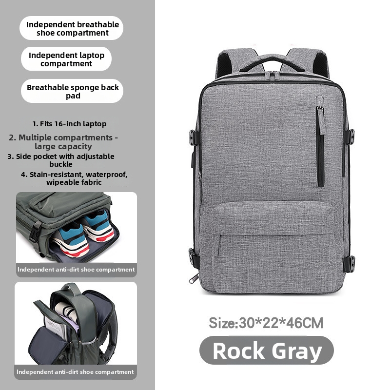 Men's And Women's Lightweight Large Capacity Backpack Short-distance Travel Bag - Image 5