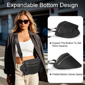 Lightweight, Luxurious, Adjustable Shoulder Strap Crossbody Bag, Detachable Wallet