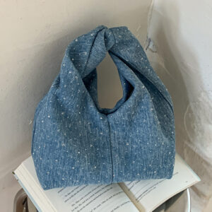 Casual Denim Large-capacity Women, 2026 New Trendy Stylish Handbag For Work And Commuting, Dumpling Bag