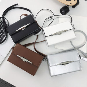 Light Luxury Unisex Crossbody – PU Leather Small Square Shoulder Bag For Women Men, Stylish Casual Commuter Backpack,